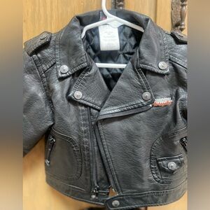 Harley Davidson toddler leather jacket.
